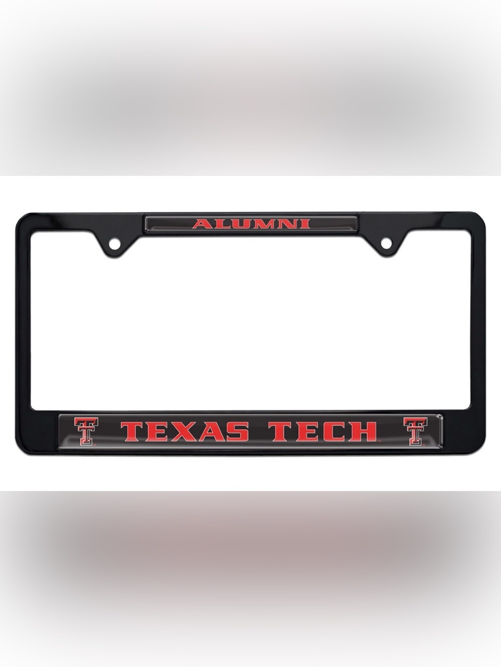 Texas Tech Alumni Black Metal License plate frame